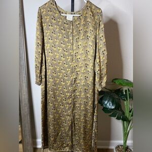 Women Printed Viscose Rayon Straight Kurta Beige